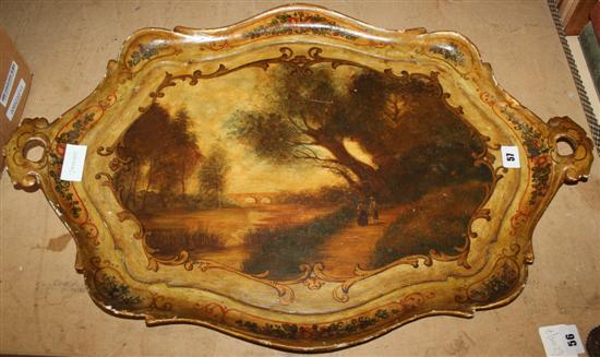 Painted tray